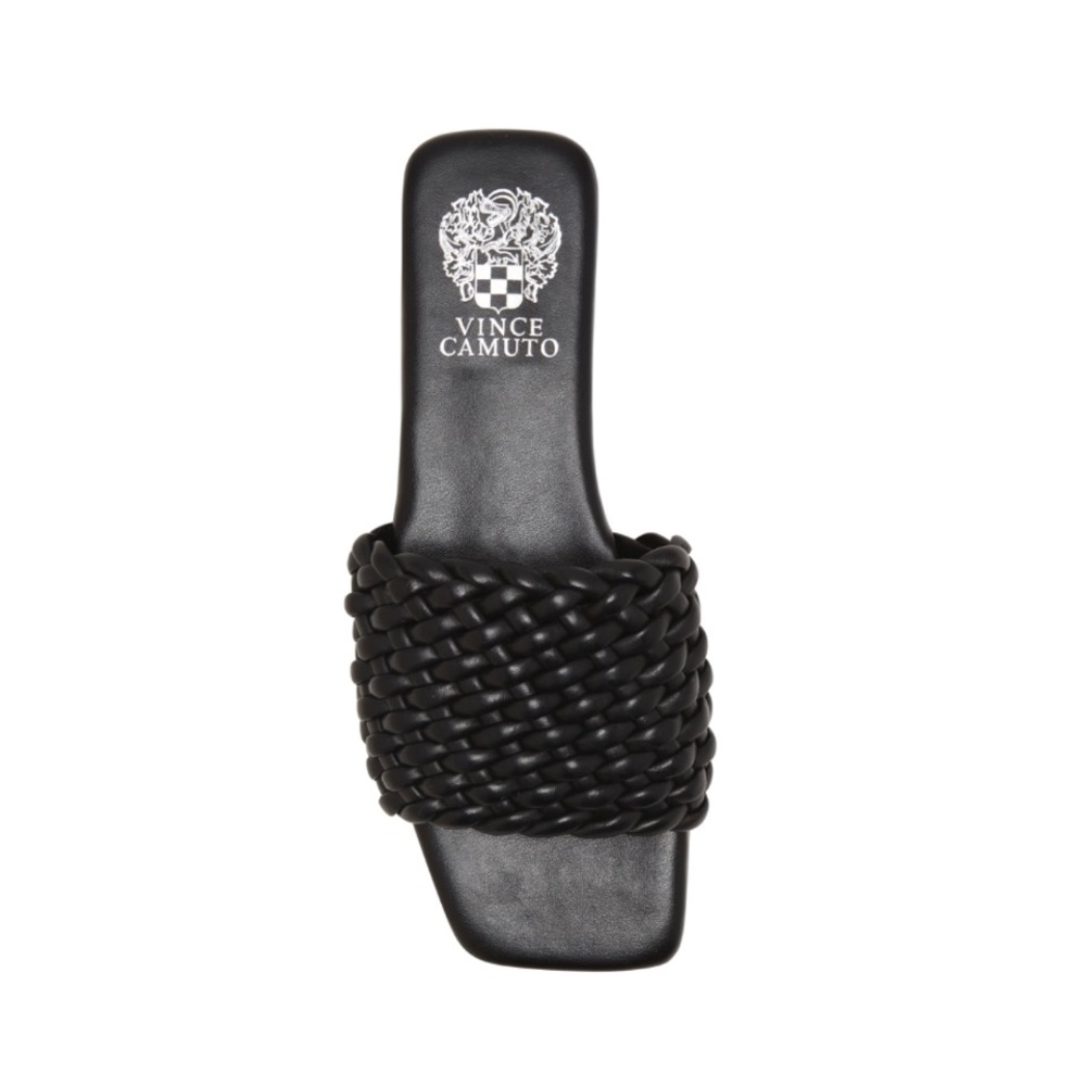 VINCE CAMUTO ARISSA SLIDE SANDAL Black Size 5.5 NIB